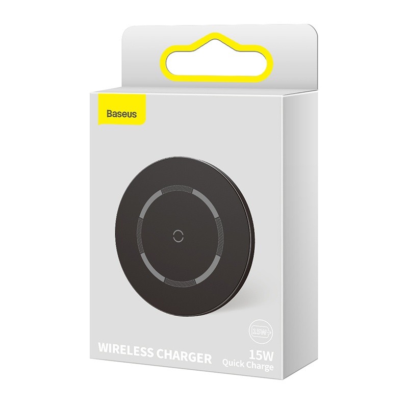 Baseus Simple Magnetic Wireless Charger (Suit for iPhone 12) Black