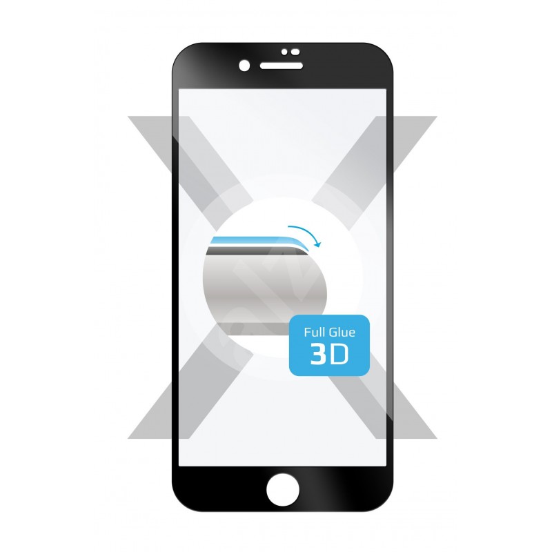 iPhone 6/6S ultra durable 3D tvrzené sklo Černé