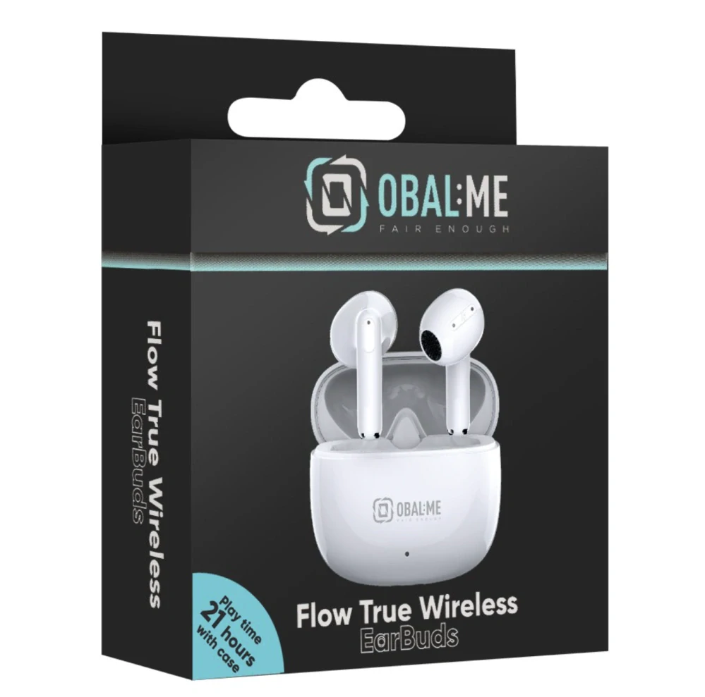OBAL:ME Flow True Wireless EarBuds White