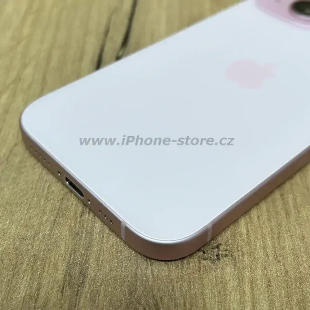 Apple iPhone 15 PLUS 128GB Pink E-SIM - Zánovní