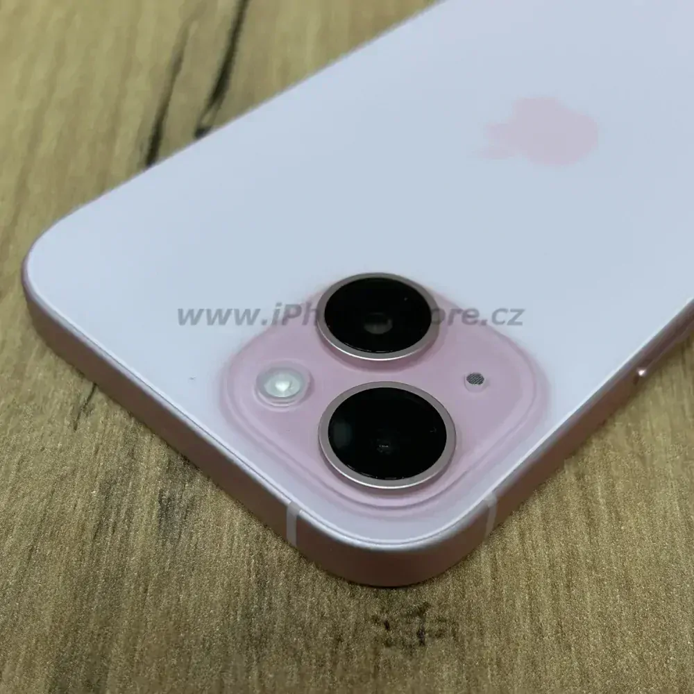 Apple iPhone 15 PLUS 128GB Pink E-SIM - Zánovní