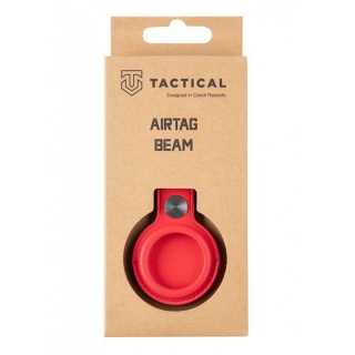 Tactical Airtag Beam Leather Red