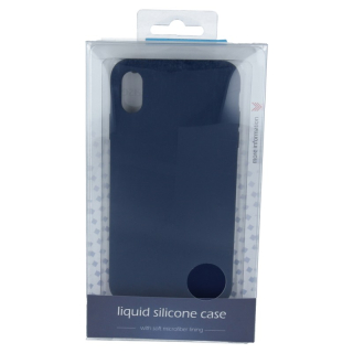 iPhone XS Max Silikonové pouzdro Swissten liquid Modré