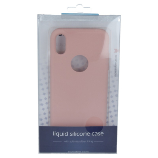 iPhone XS Max Silikonové pouzdro Swissten liquid Růžové