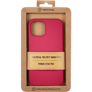 Tactical Velvet Smoothie Kryt pro Apple iPhone 12/12 Pro Sangria