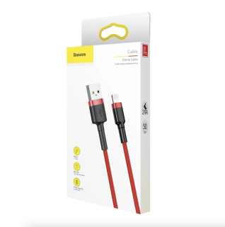 Kabel Baseus Cafule USB/Lightning, 1m černý/červený
