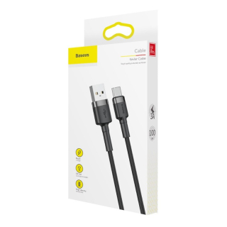 Baseus Cafule Cable USB for Type-C 3A 1m Grey + Black