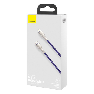 Kabel Baseus Cafule Series Metal Data Cable Type-C/Lightning PD 20W 1m Purple