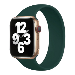 COTEetCI Liquid Silicone Band 160 mm For Apple Watch 42/44/45 mm Green Pine Needles