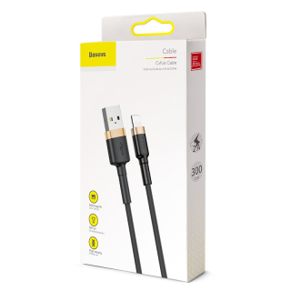 Kabel Baseus Cafule USB/Lightning, 3m Zlatá